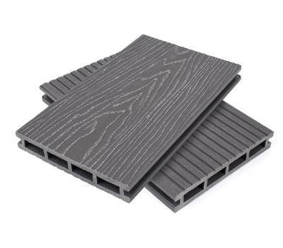 Террасная доска пустотелая ДПК  Серый от производителя  NanoWood по цене 490 р