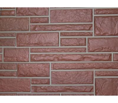 Цокольный сайдинг Hand-Cut Stone (Дворцовый Камень) MOUNTAIN RED (Красный камень) от производителя  Nailite по цене 0 р