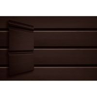 Виниловый сайдинг Double-Брус - Тёмный Дуб Виниловый сайдинг Double-Брус - Тёмный Дуб