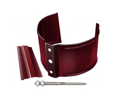 Кронштейн трубы (на кирпич) Вишневый (RAL 3005) от производителя  Grand Line по цене 460 р